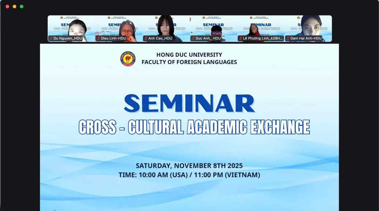 SEMINAR “CROSS-CULTURAL ACADEMIC EXCHANGE”: KHI TRI THỨC VƯỢT QUA MỌI BIÊN GIỚI